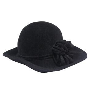 Vtg Junior Seasons NY Black Woman's Hat